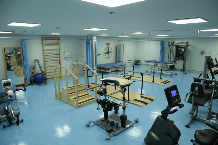 Therapy physical design rehabilitation center gym clinic office exercise designs training advanced windows hospital interior healthcare mobility natural room light